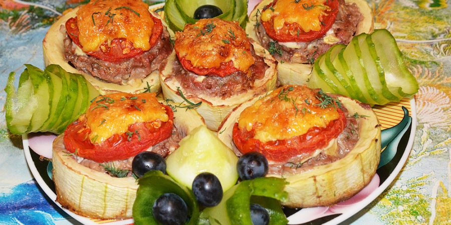 кабачки фаршированные фаршем в духовке простой рецепт кабачки фаршированные фаршем в духовке простой рецепт