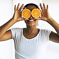 маска из апельсинов