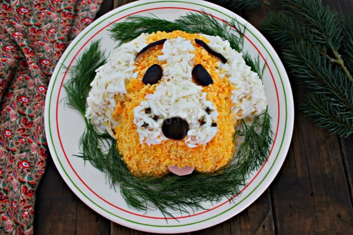 салат «Собачка»