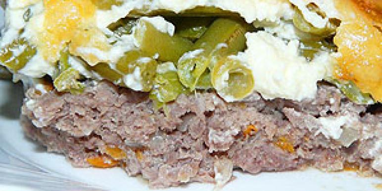 запеканка, мясо, фарш, фасоль, блюдо