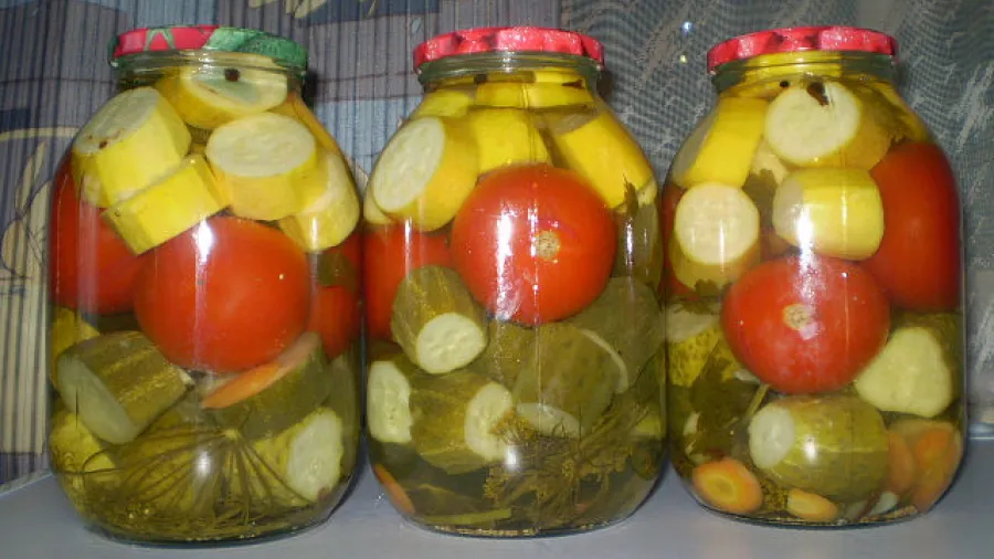 Овощное ассорти (заготовки на зиму)
