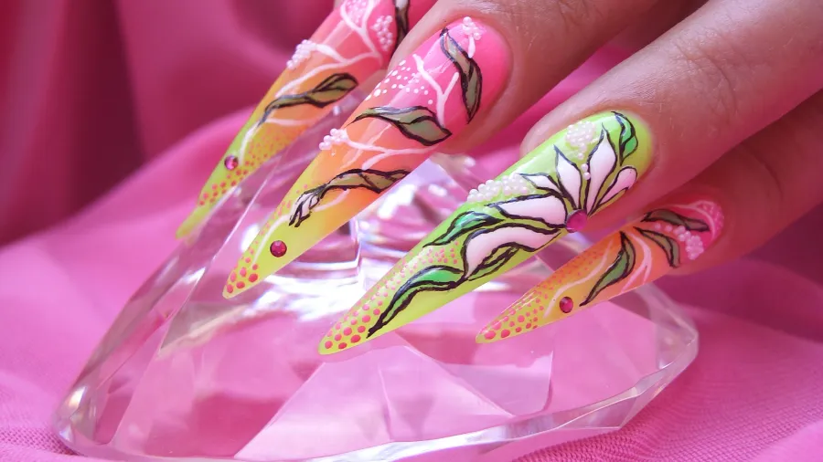 Мастер-класс маникюра. Урок №11, Дизайн ногтей на ногах, украшения. Нем